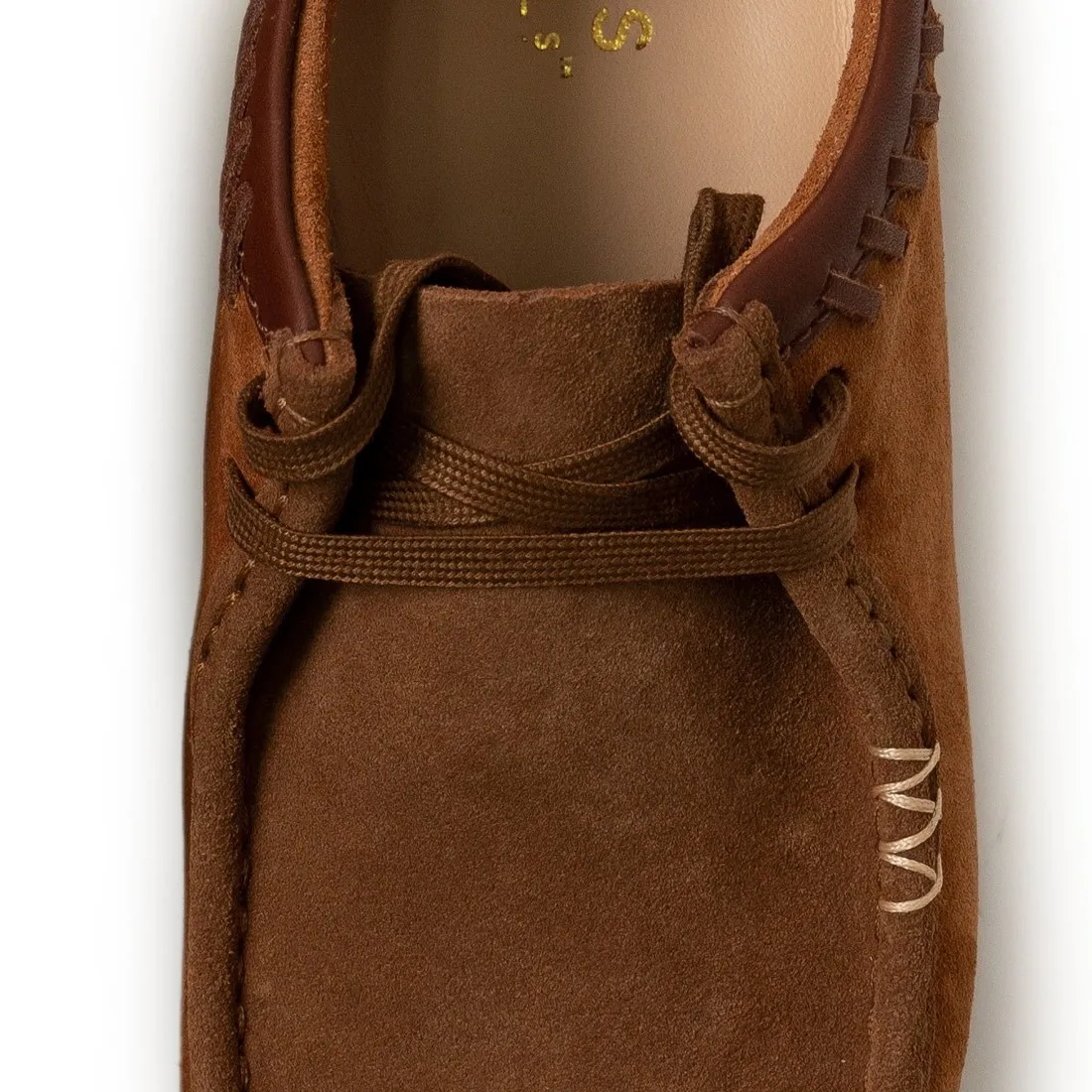 Clarks Men Wallabee (brown / dark tan combination)