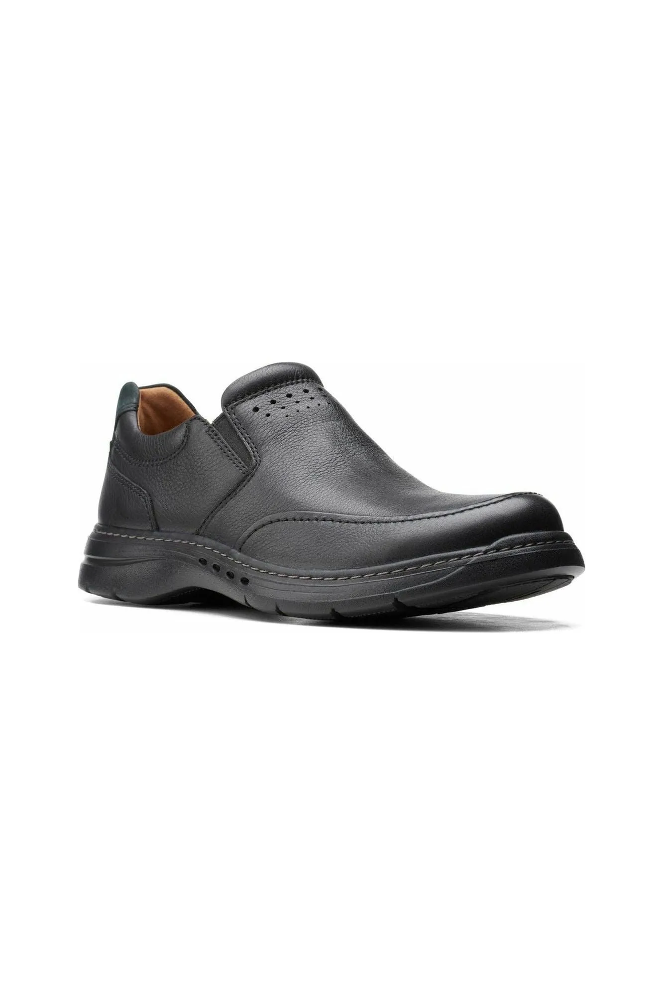 Clarks Un BrawleyStep Black Leather