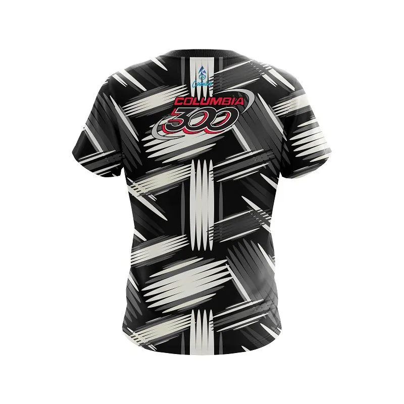 Columbia 300 Striped Pattern CoolWick Bowling Jersey