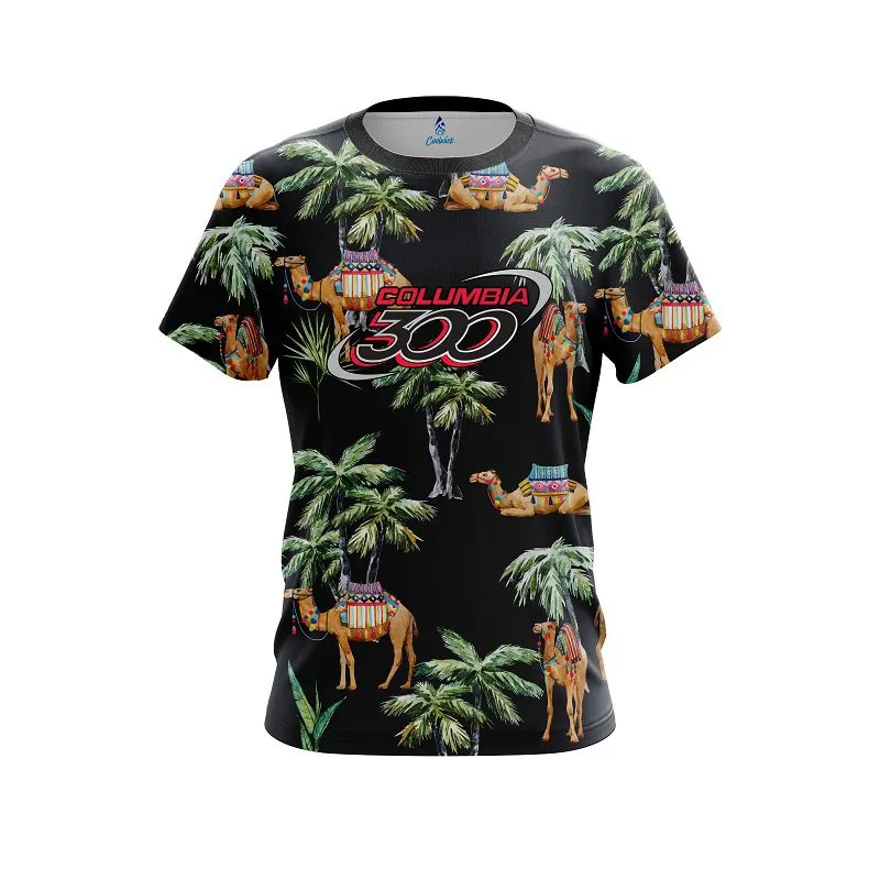 Columbia 300 Tropical Camel CoolWick Bowling Jersey