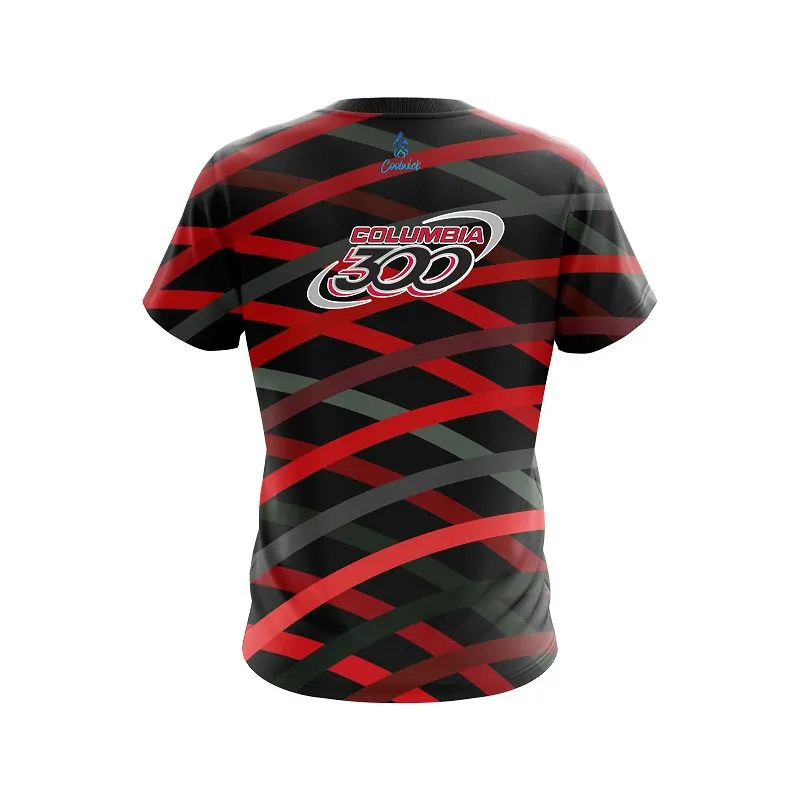 Columbia 300 Turmoil Red CoolWick Bowling Jersey