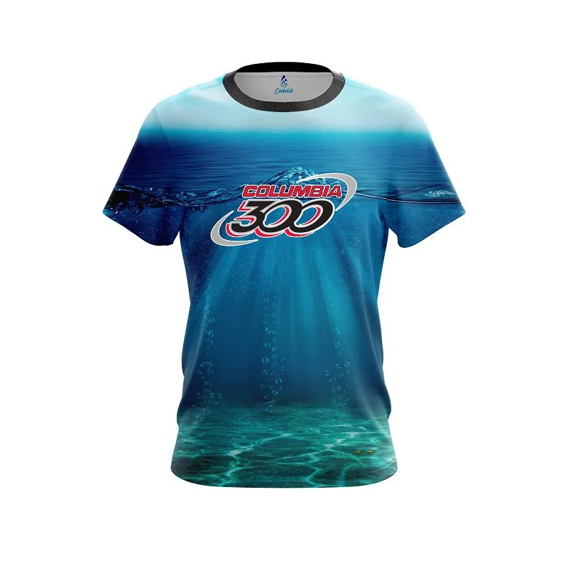 Columbia 300 Underwater Abyss CoolWick Bowling Jersey