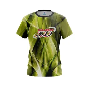 Columbia 300 Wavy Yellow  Swirl   CoolWick Bowling Jersey