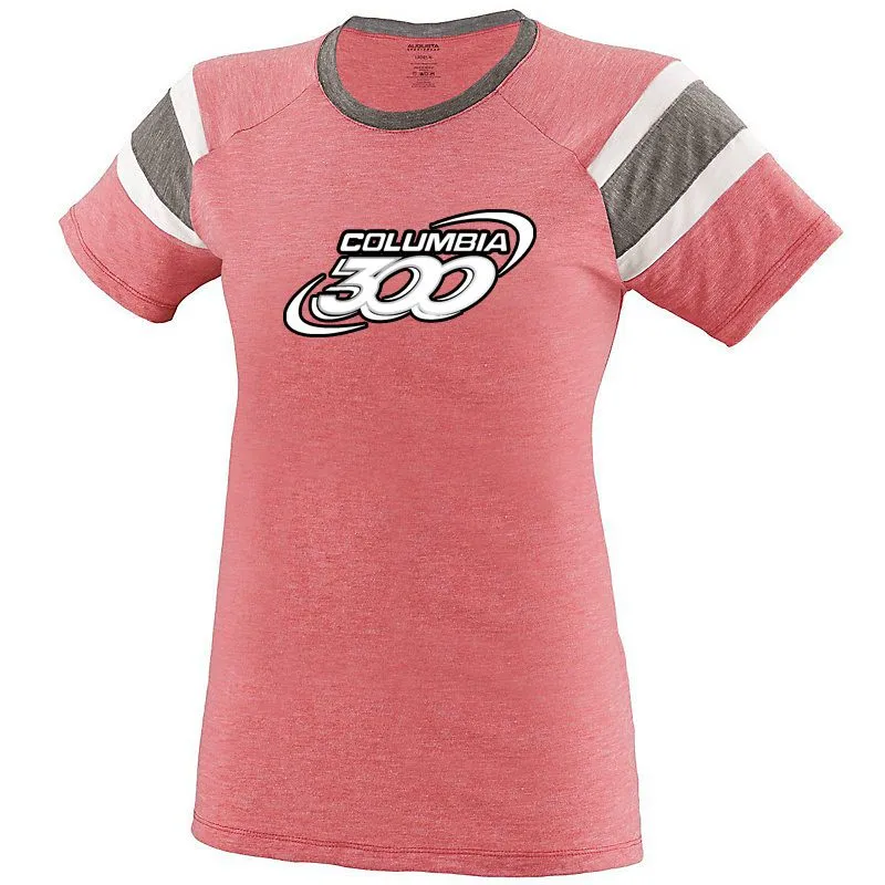 Columbia 300 Women’s Mad Antics Red Coolwick Bowling T-Shirt