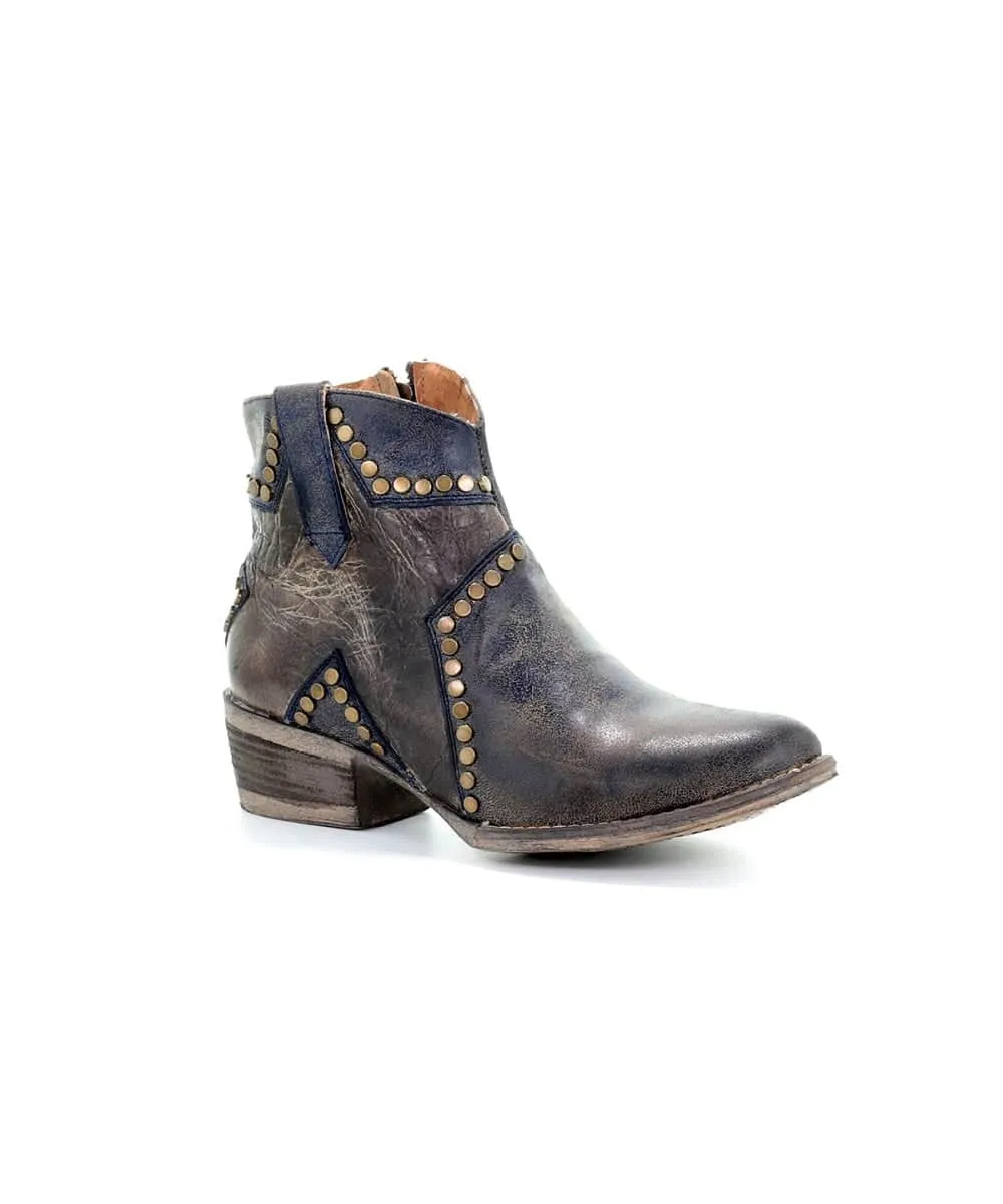 Corral Women's Blue Star Inlay Ankle Boot