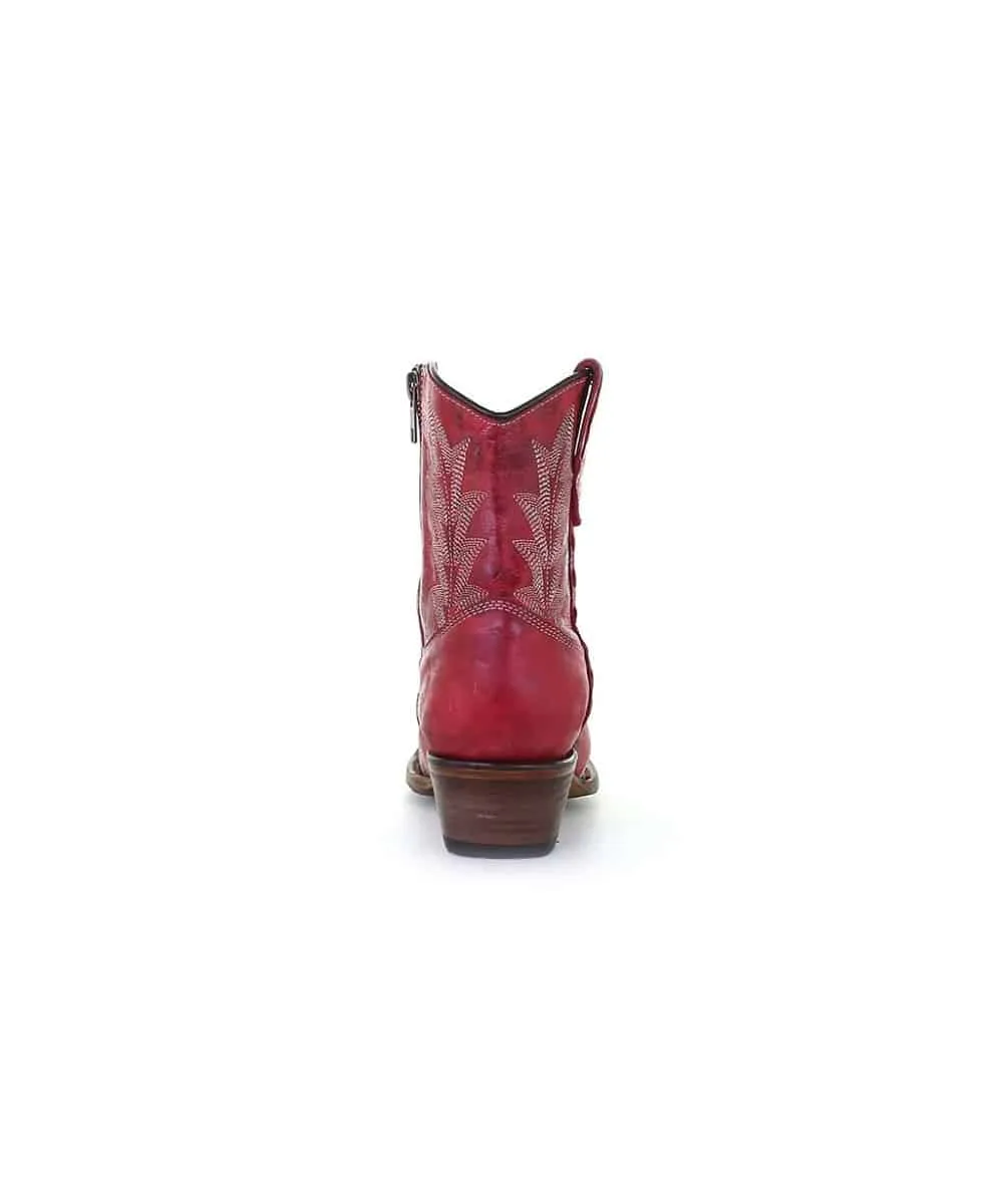 Corral Women's Red Ankle Boot