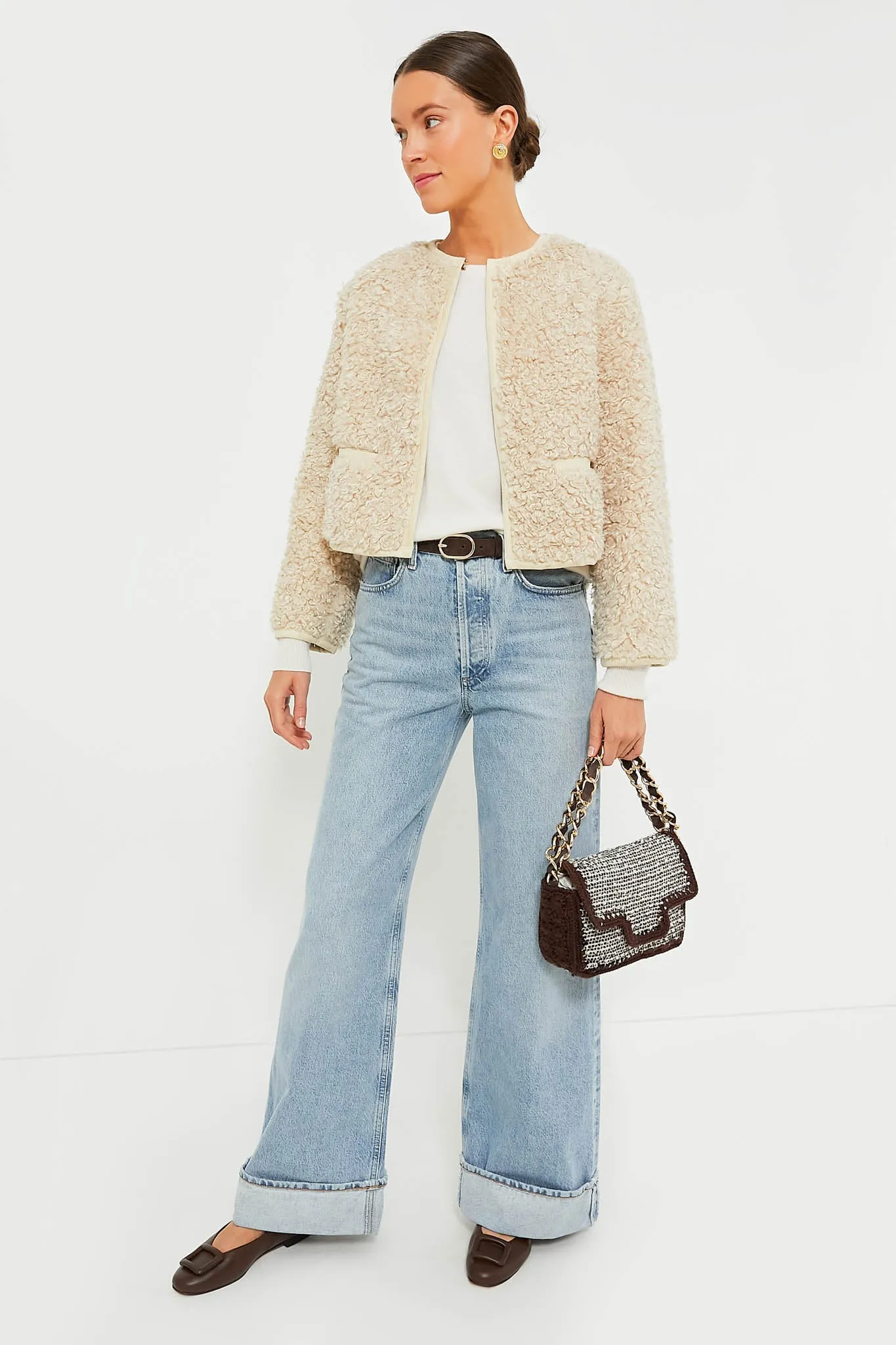 Cream Sherpa Cameron Jacket