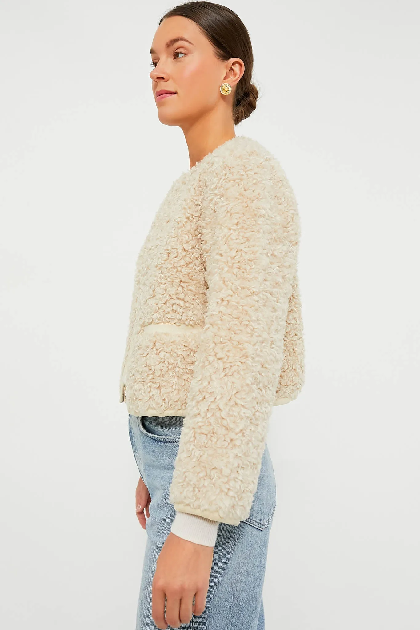 Cream Sherpa Cameron Jacket