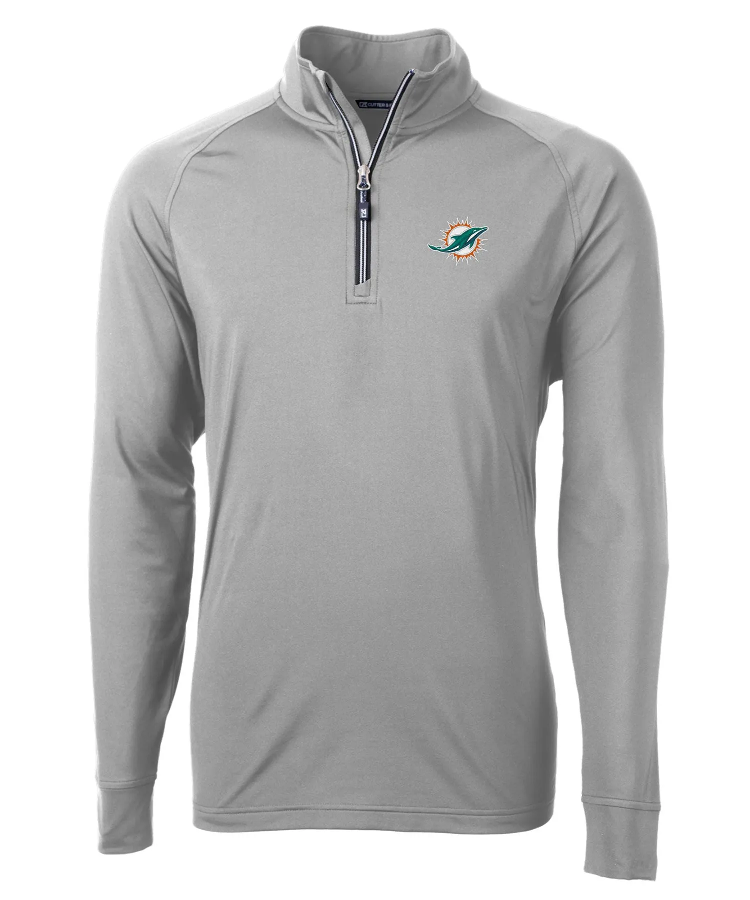 Cutter & Buck Miami Dolphins Long Sleeve Quarter-Zip Pullover