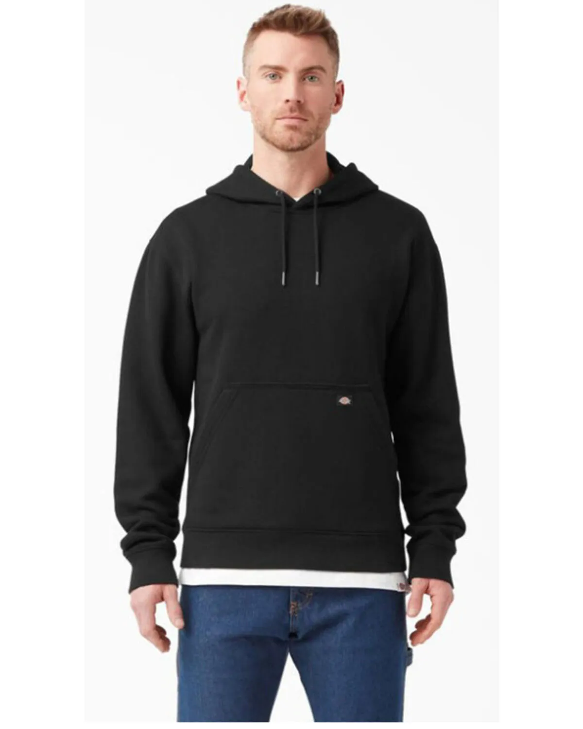 Dickies Men's Water Repellent Logo Sleeve Pullover Hooded Sweatshirt