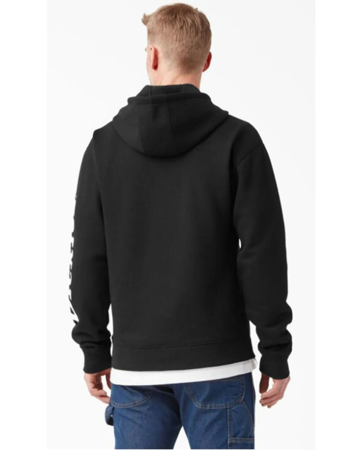 Dickies Men's Water Repellent Logo Sleeve Pullover Hooded Sweatshirt