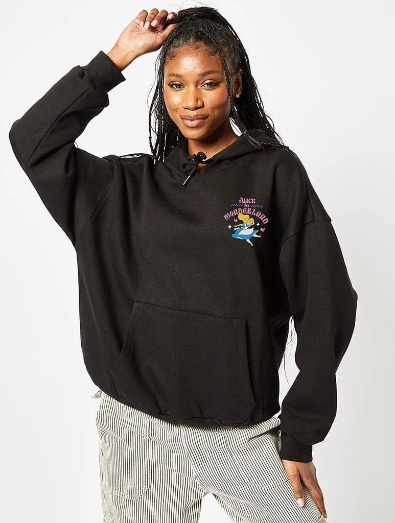 Disney Alice In Wonderland Black Hoodie