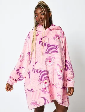 Disney Cheshire Cat Blanket Hoodie in Pink