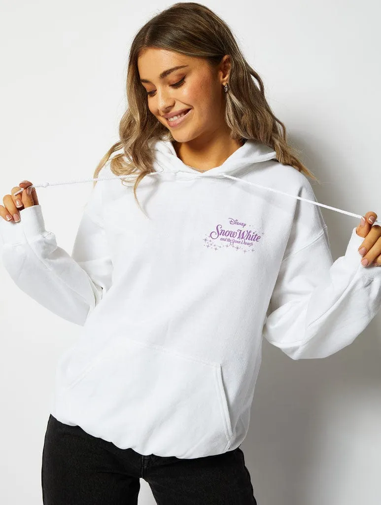 Disney Snow Poster Hoodie in White