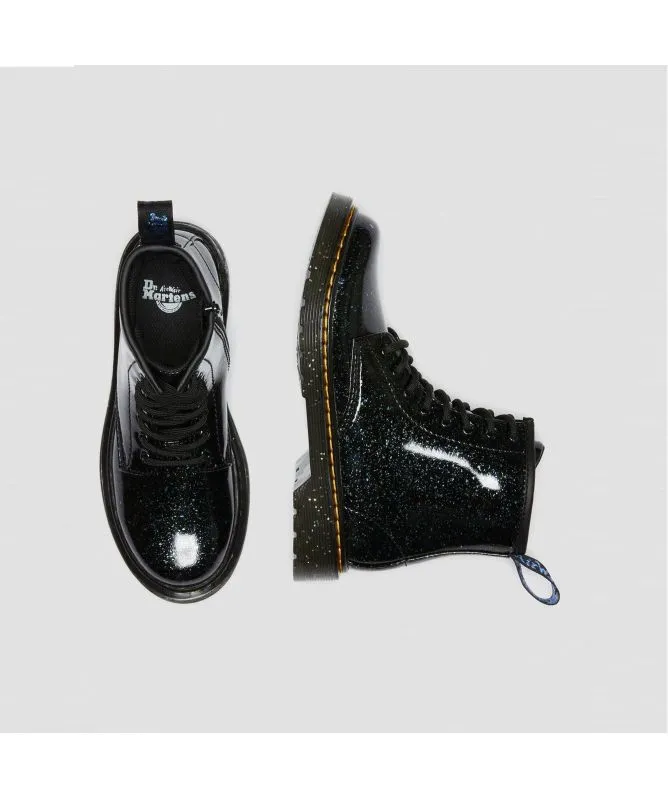 Dr. Martens Junior 1460 Cosmic Glitter Ankle Boot | Green Glitter