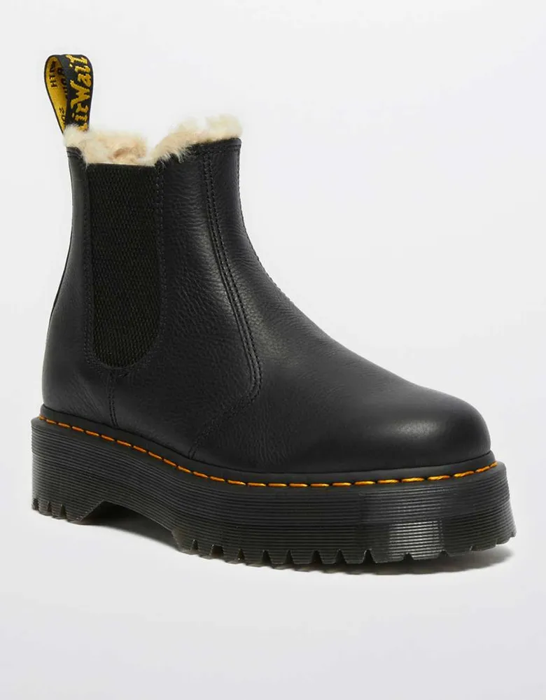 Dr. Martens Women's 2976 Quad Faux Fur Chelsea Boot