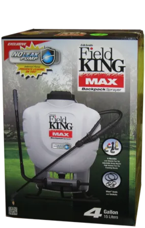 Field King Max Professional Backpack Sprayer Max - 4 Gallon Tank