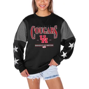 Gameday Couture Houston Cougars Women's Black Shining Spirit Fleece Pullover Sweatshirt