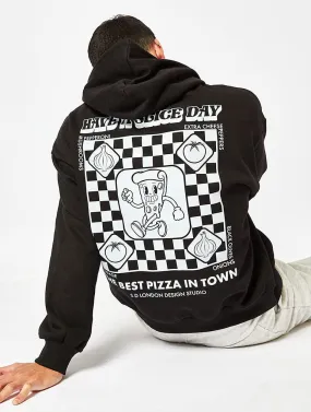 Have a Slice Day Hoodie in Black