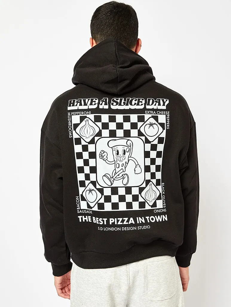 Have a Slice Day Hoodie in Black