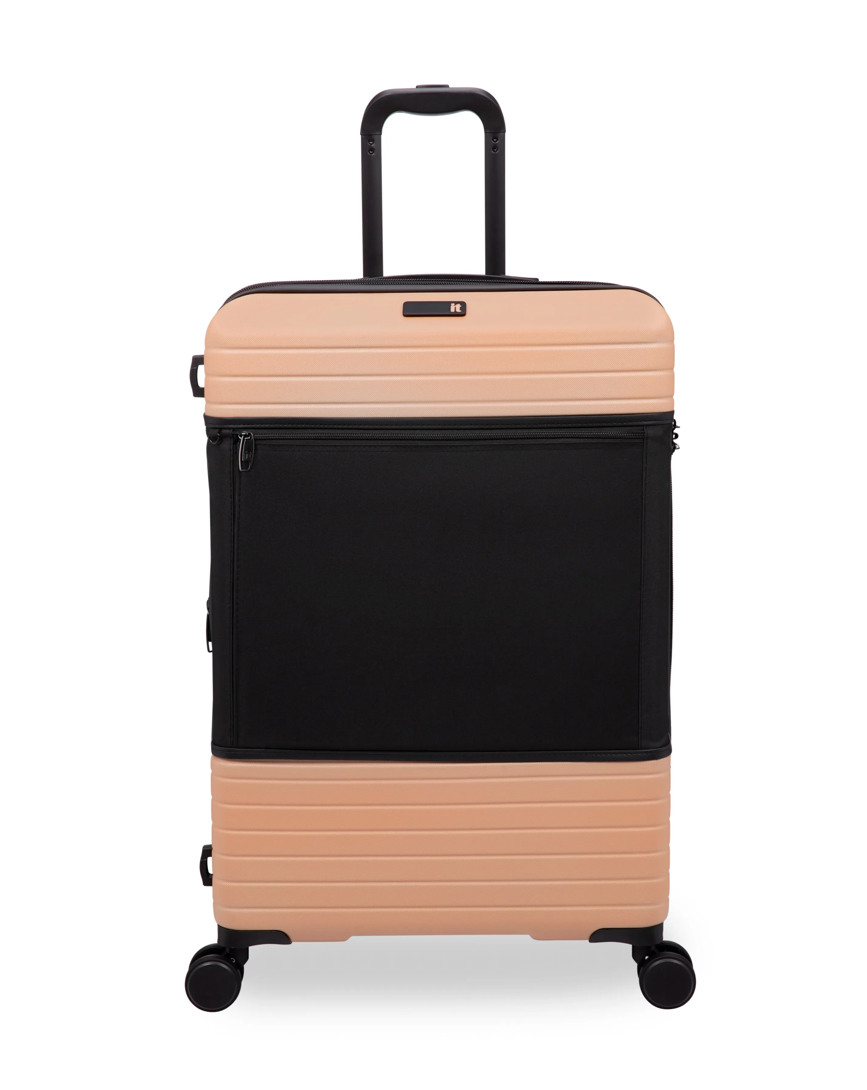 IT Luggage Attuned Toasted Almond 3pc Suitcase Set with Front Panel Pocket | Simply Be