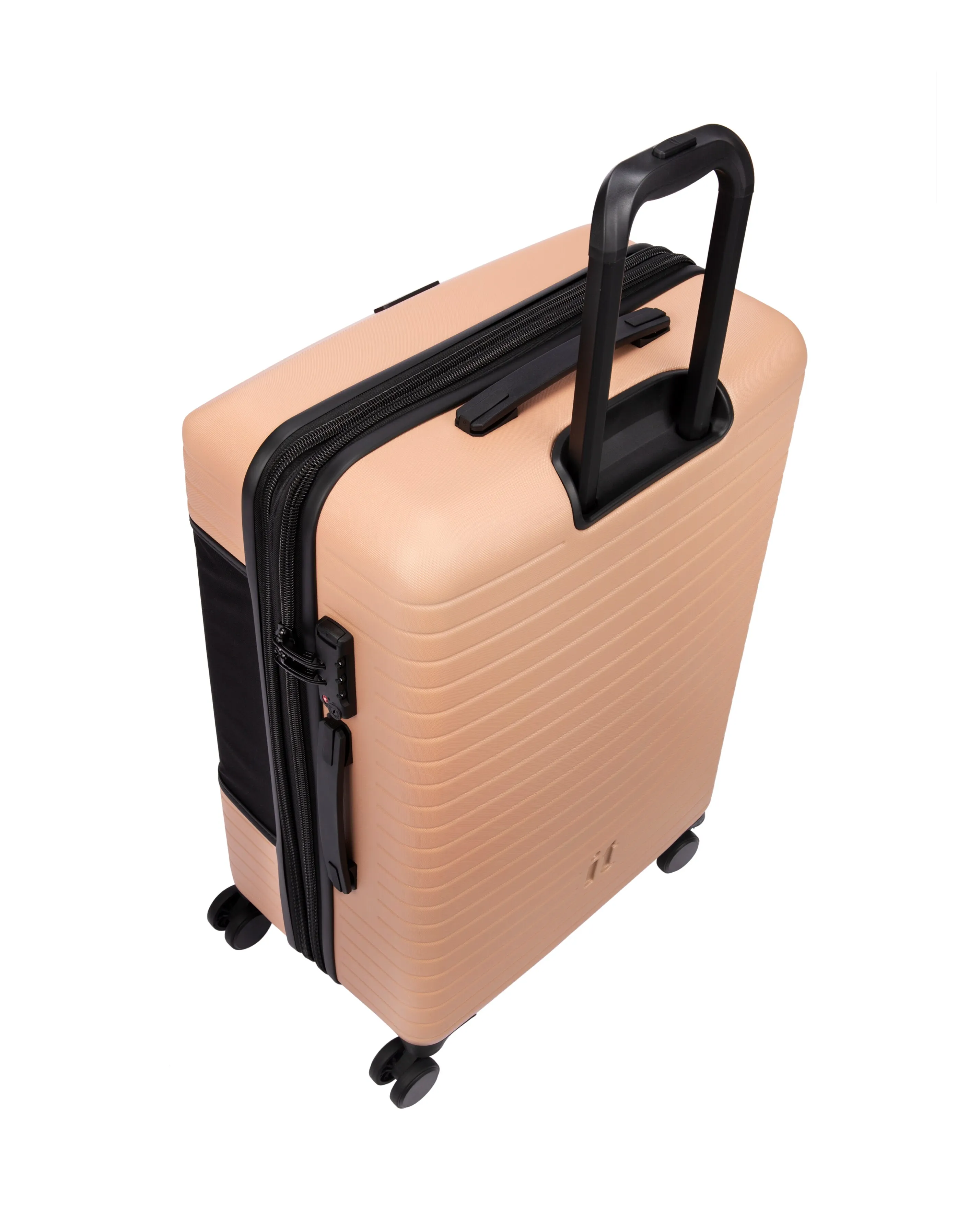 IT Luggage Attuned Toasted Almond 3pc Suitcase Set with Front Panel Pocket | Simply Be