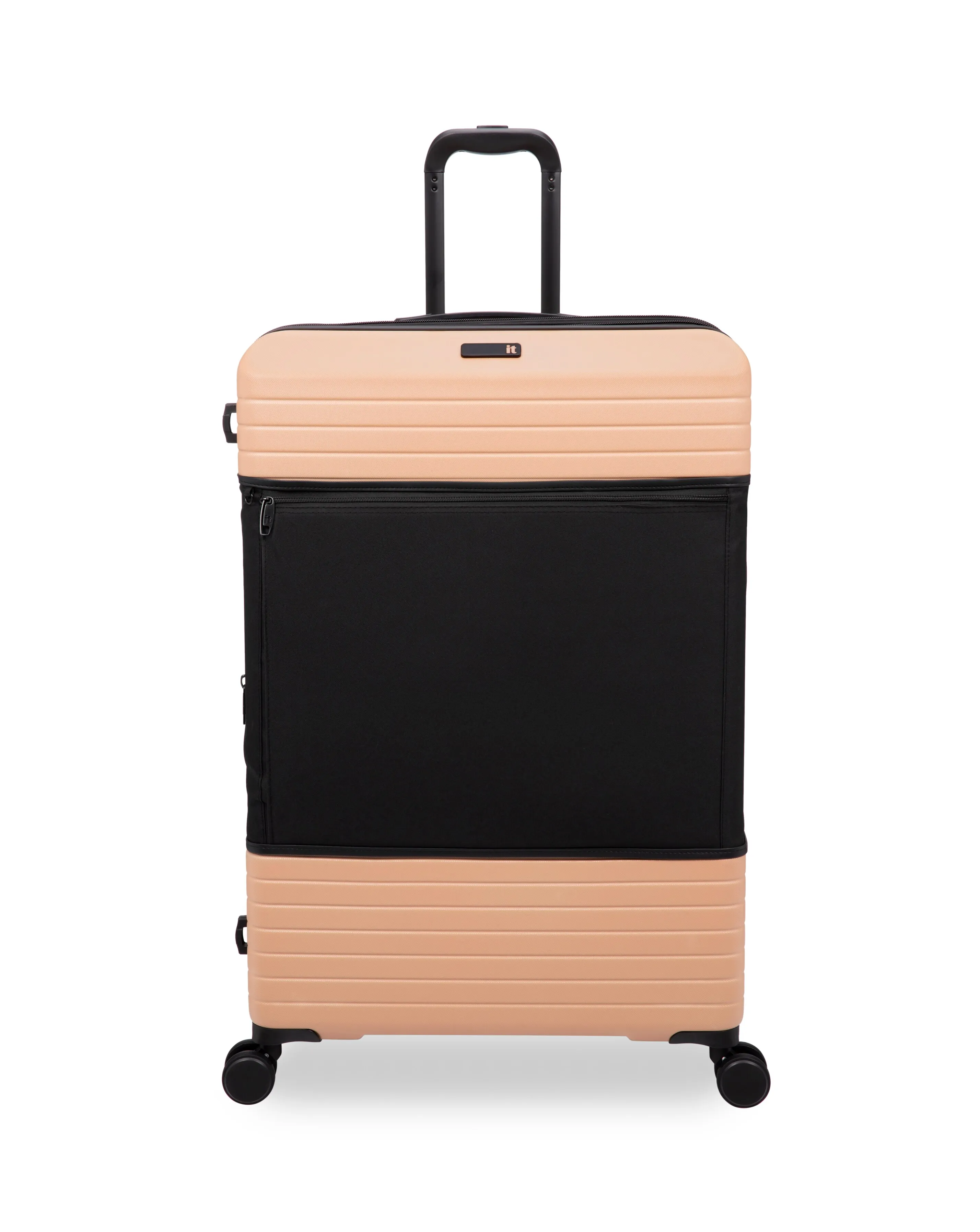 IT Luggage Attuned Toasted Almond 3pc Suitcase Set with Front Panel Pocket | Simply Be