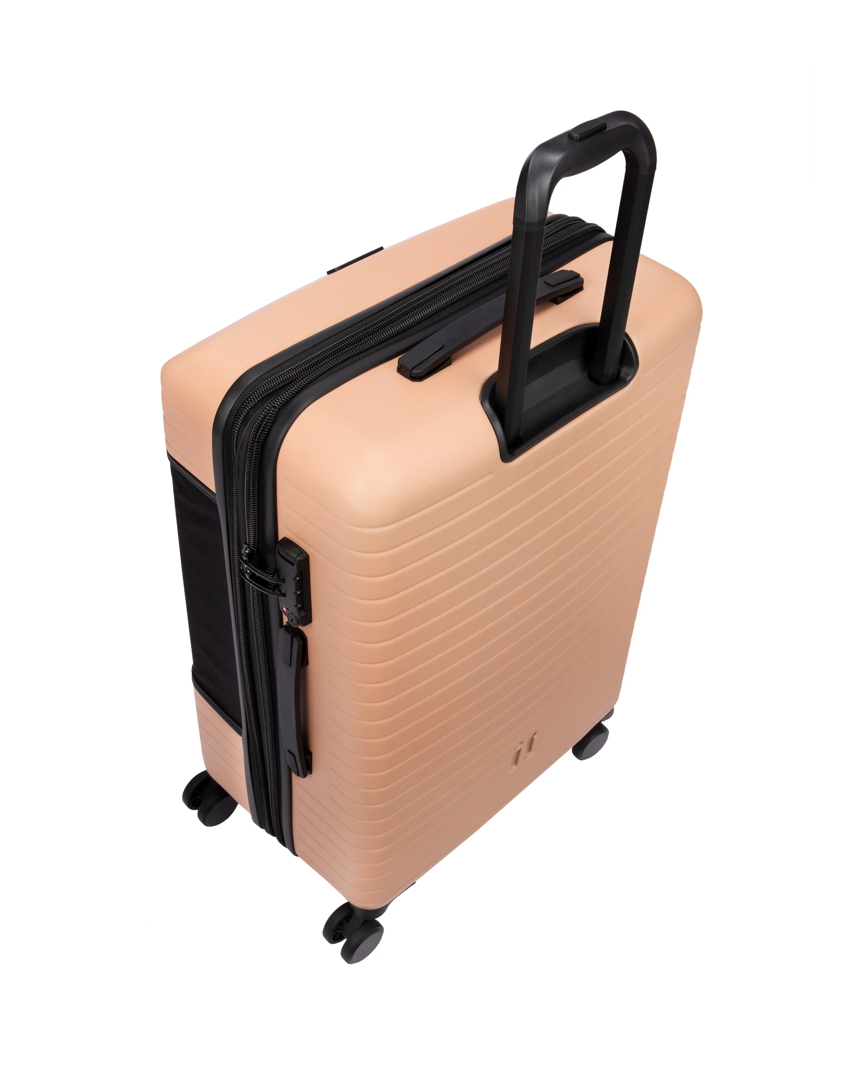 IT Luggage Attuned Toasted Almond Medium Suitcase with Front Panel Pocket | Simply Be