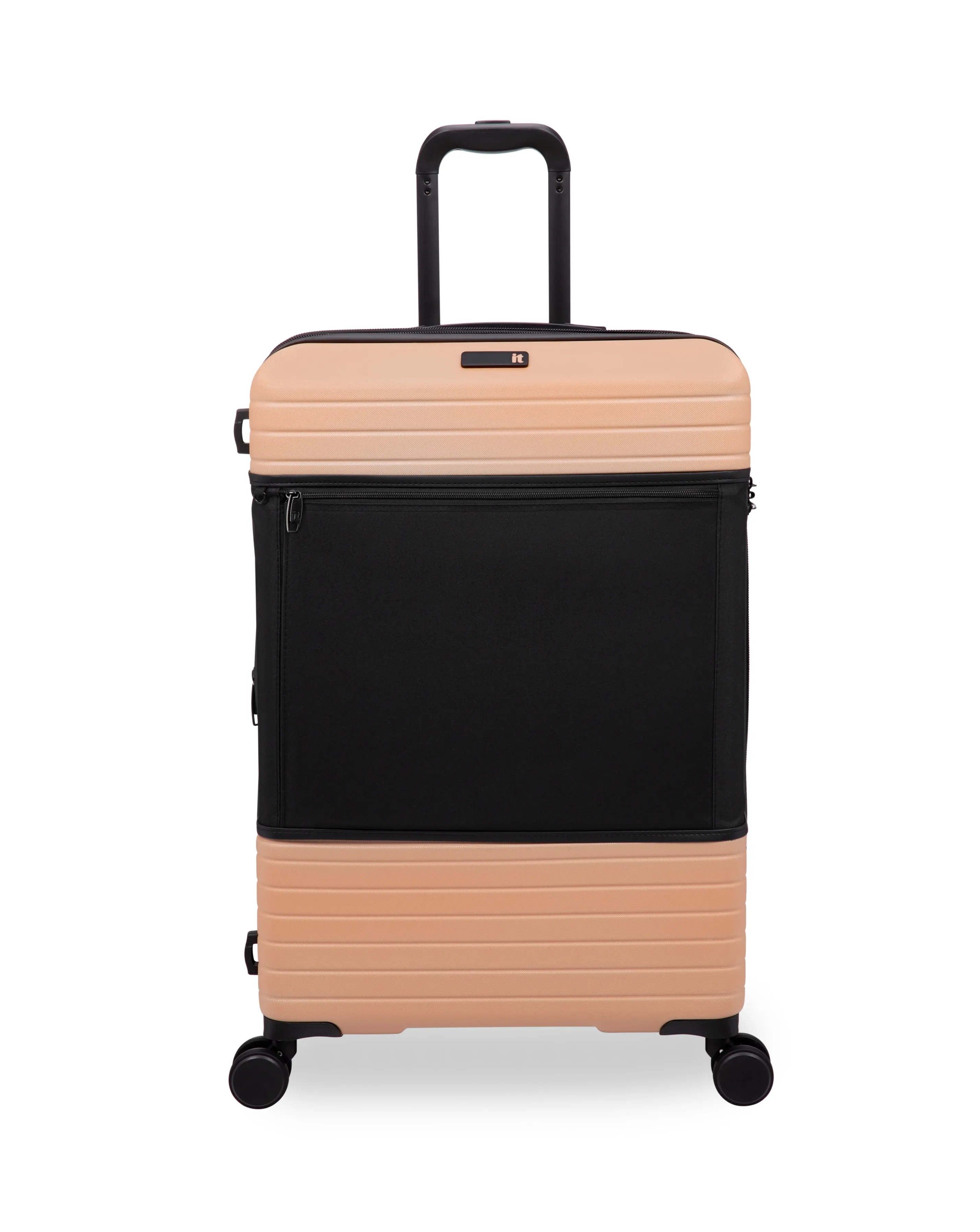 IT Luggage Attuned Toasted Almond Medium Suitcase with Front Panel Pocket | Simply Be