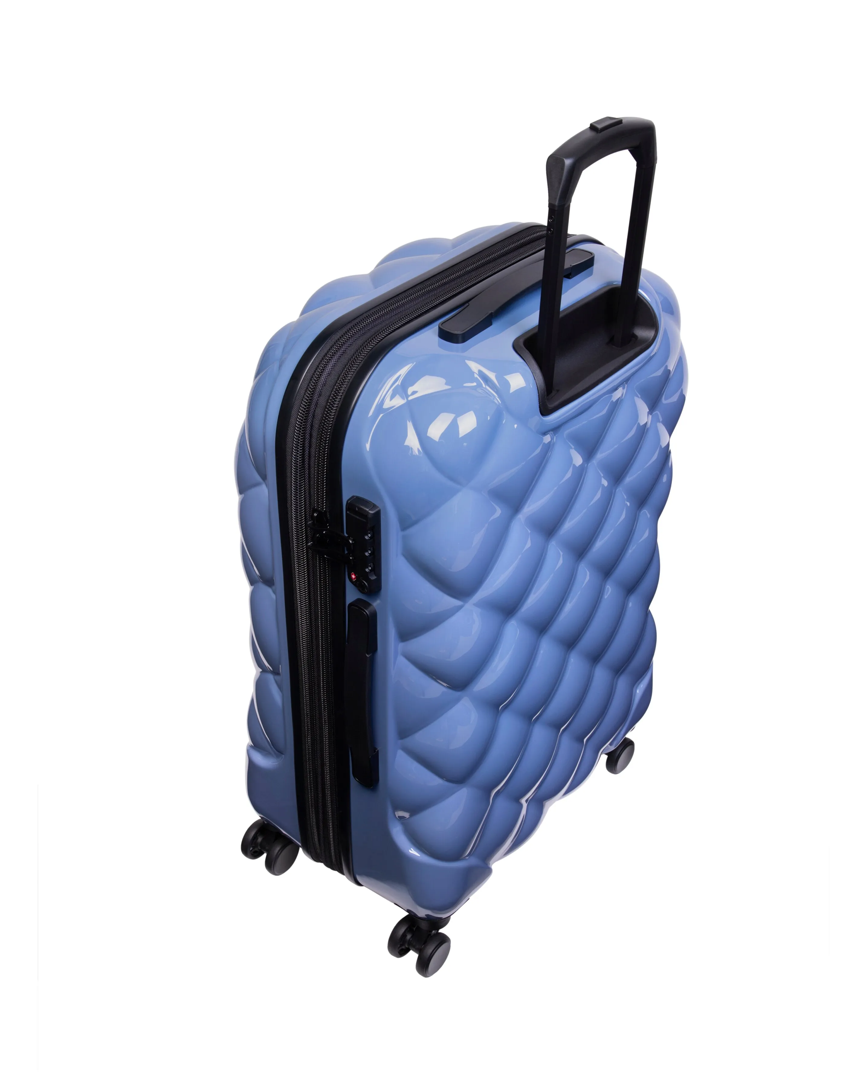 IT Luggage St Tropez Trois Elemental Blue Cabin Suitcase with TSA Lock | Simply Be