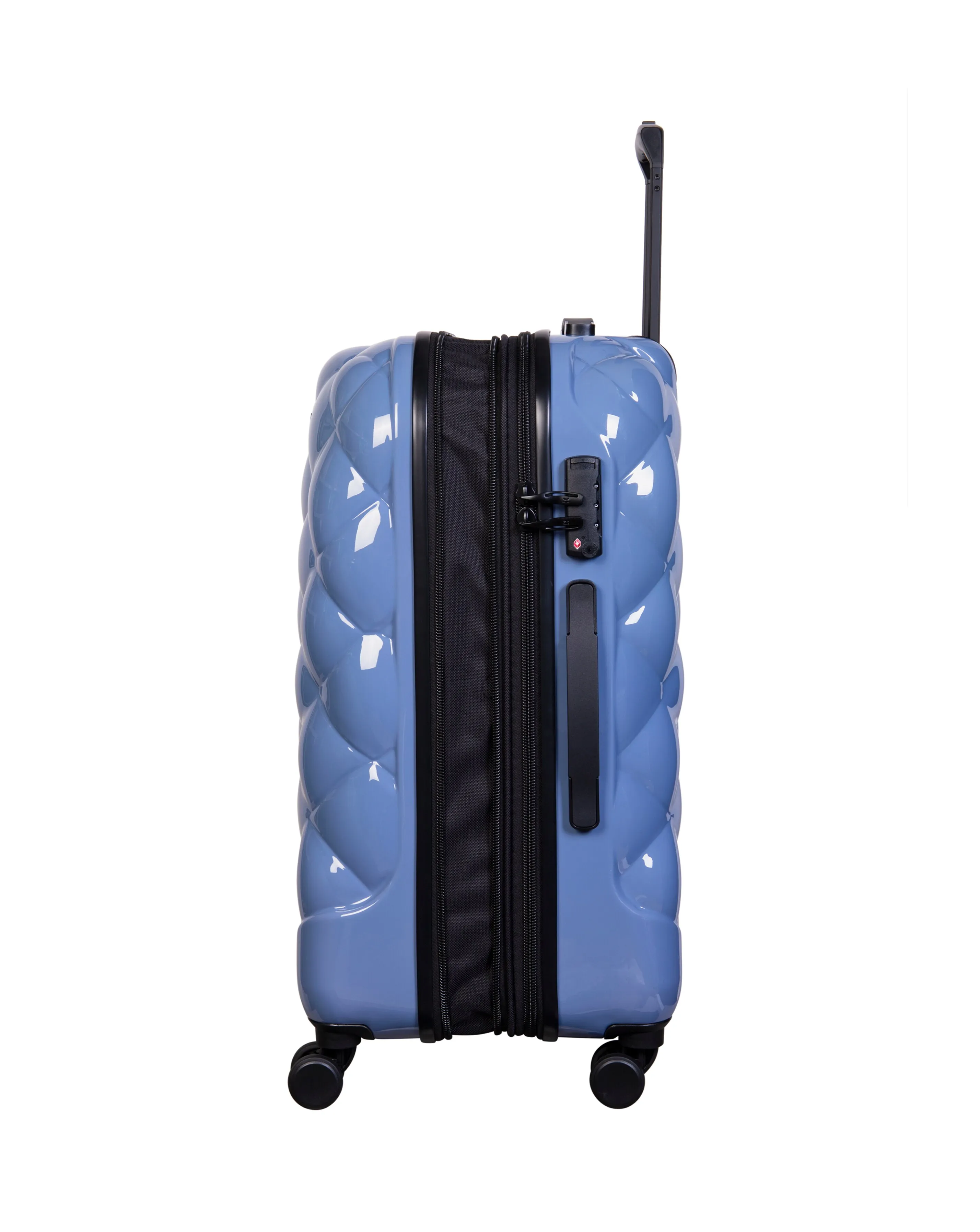 IT Luggage St Tropez Trois Elemental Blue Cabin Suitcase with TSA Lock | Simply Be