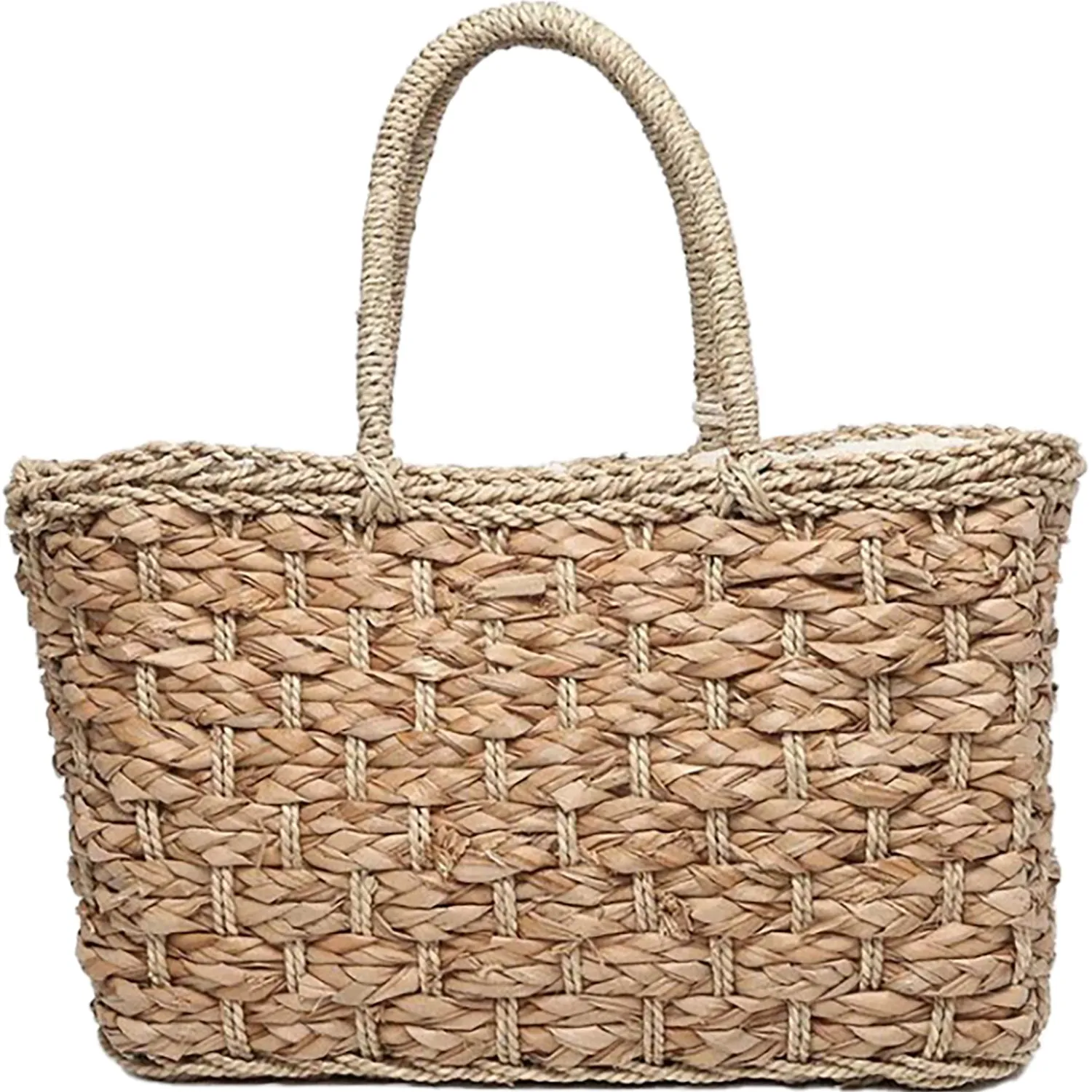 Jen & Co Ariel Seagrass Tote Natural