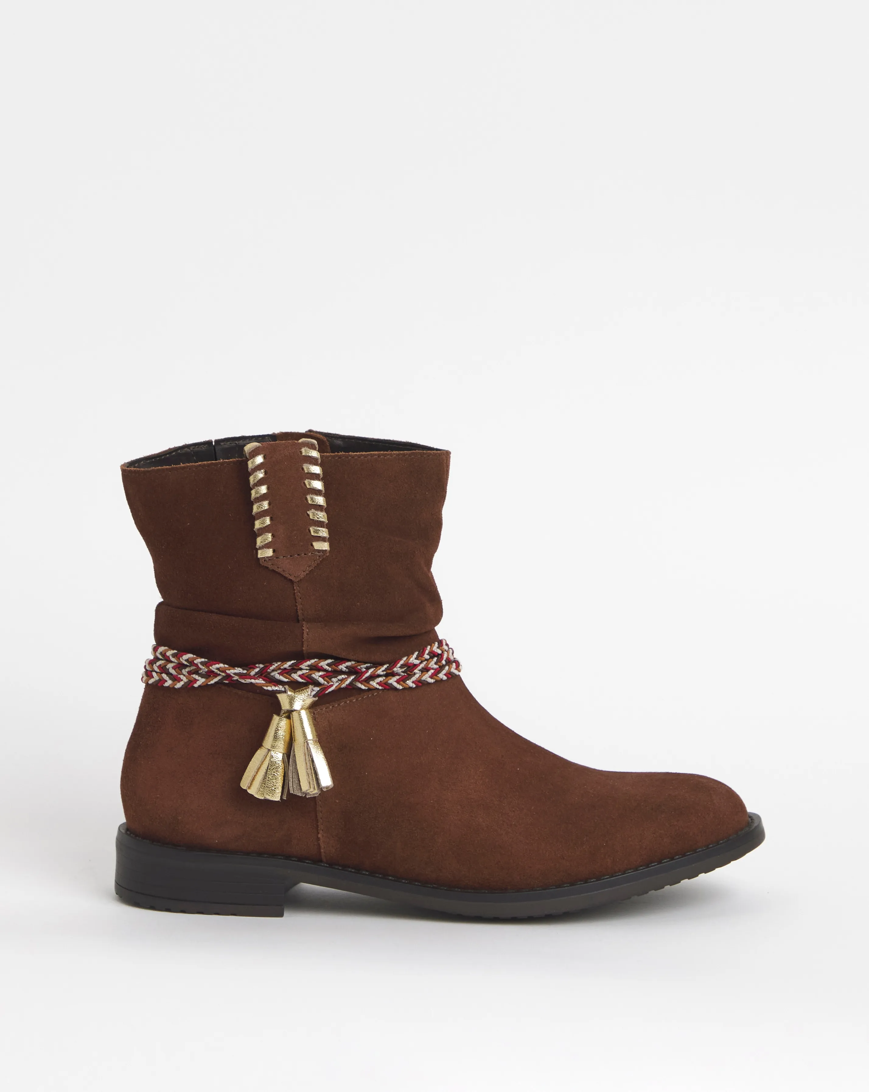 Joe Browns Tassel Braid Ankle Boot E Fit | Simply Be