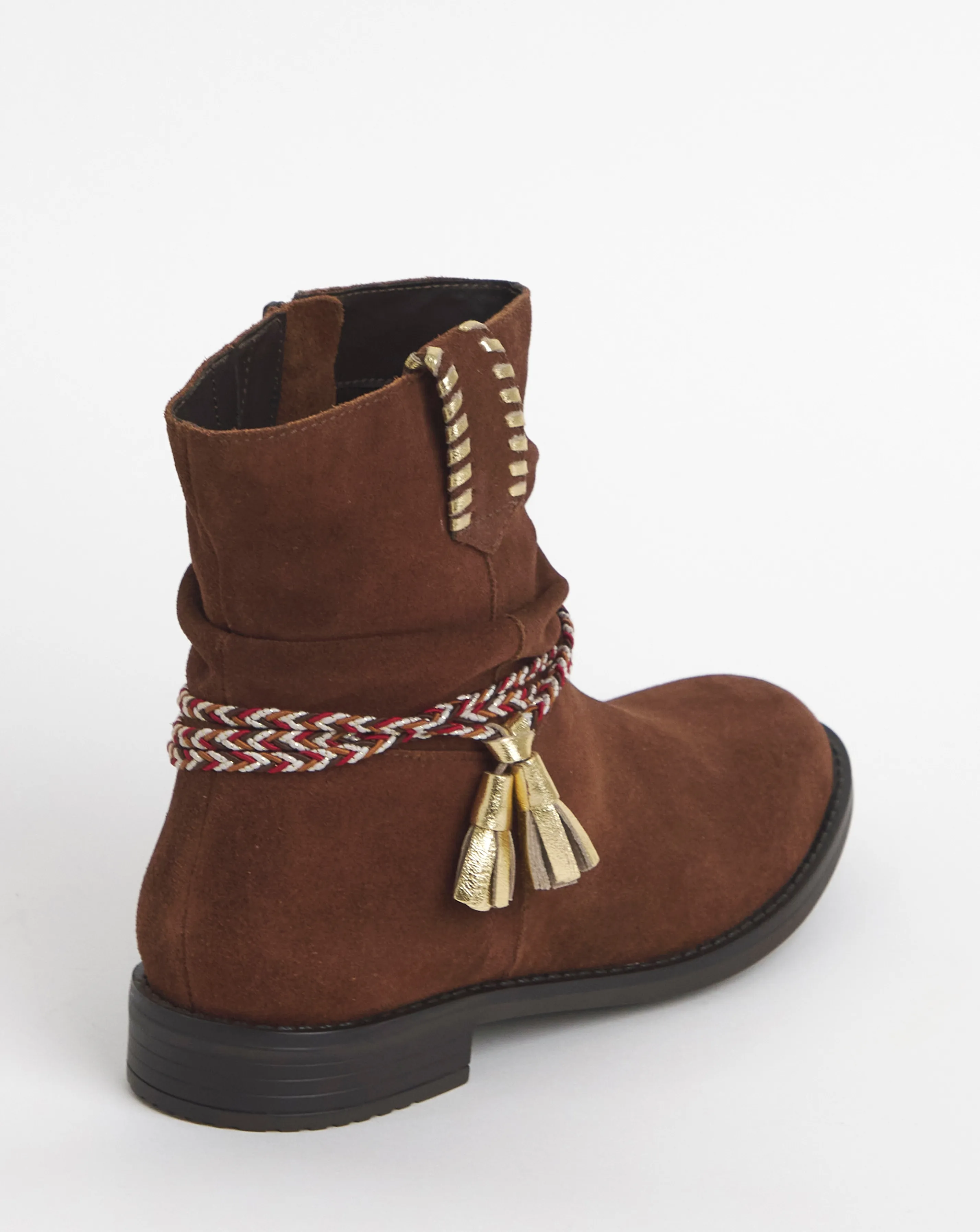 Joe Browns Tassel Braid Ankle Boot E Fit | Simply Be