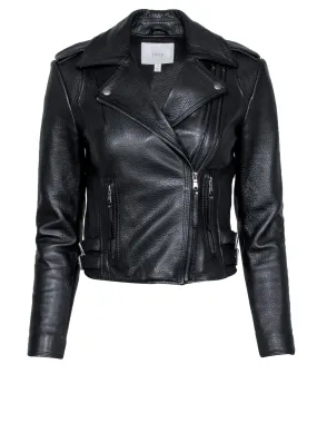 Joie - Black Leather Moto Jacket Sz XS