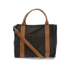 JOY GWEN MEDIUM CANVAS TOTE BLACK