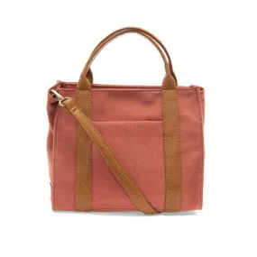 JOY GWEN MEDIUM CANVAS TOTE CORAL