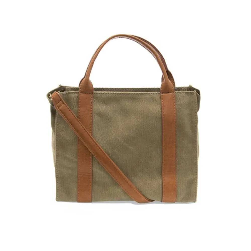 JOY GWEN MEDIUM CANVAS TOTE KHAKI