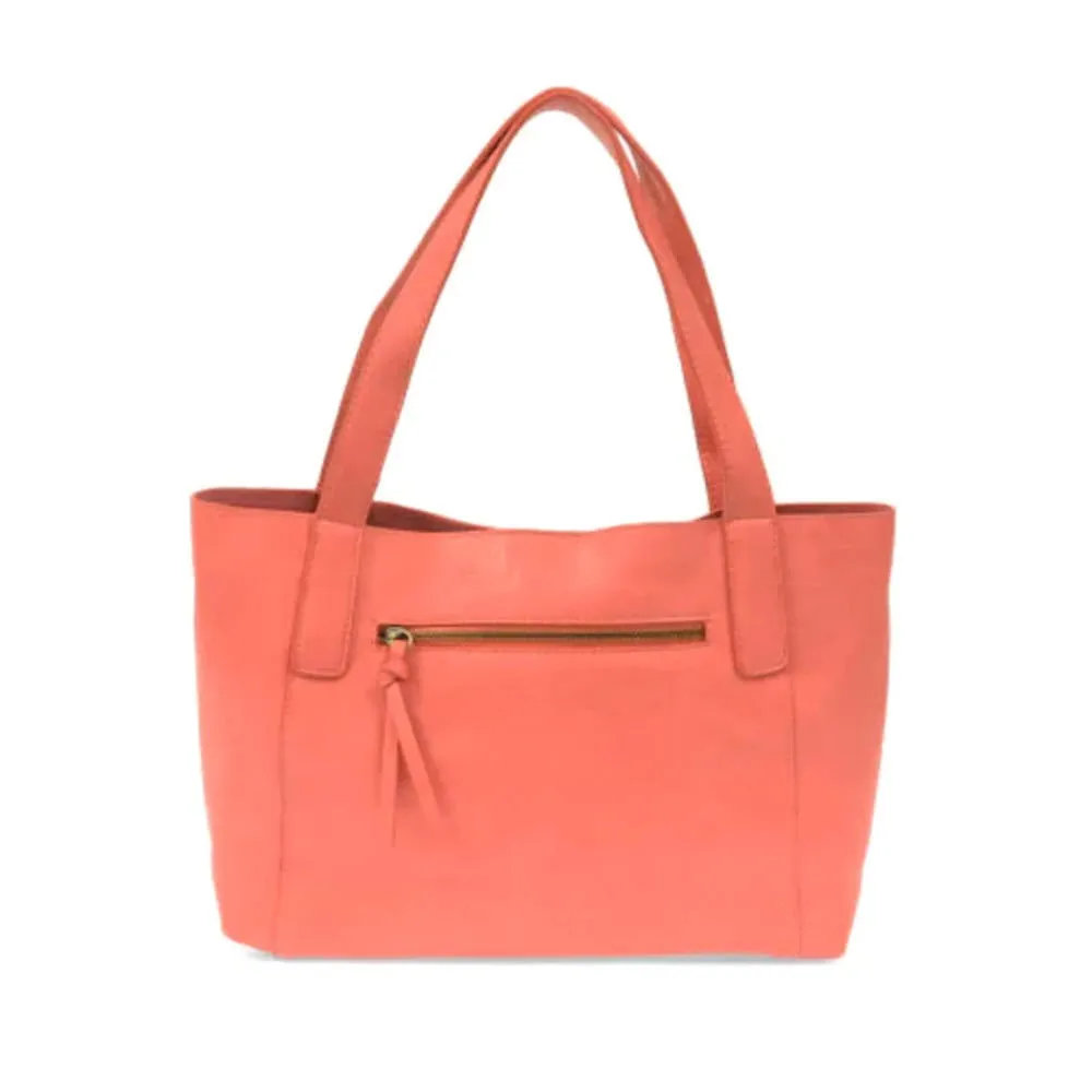 JOY LOTTIE MEDIUM TOTE CORAL