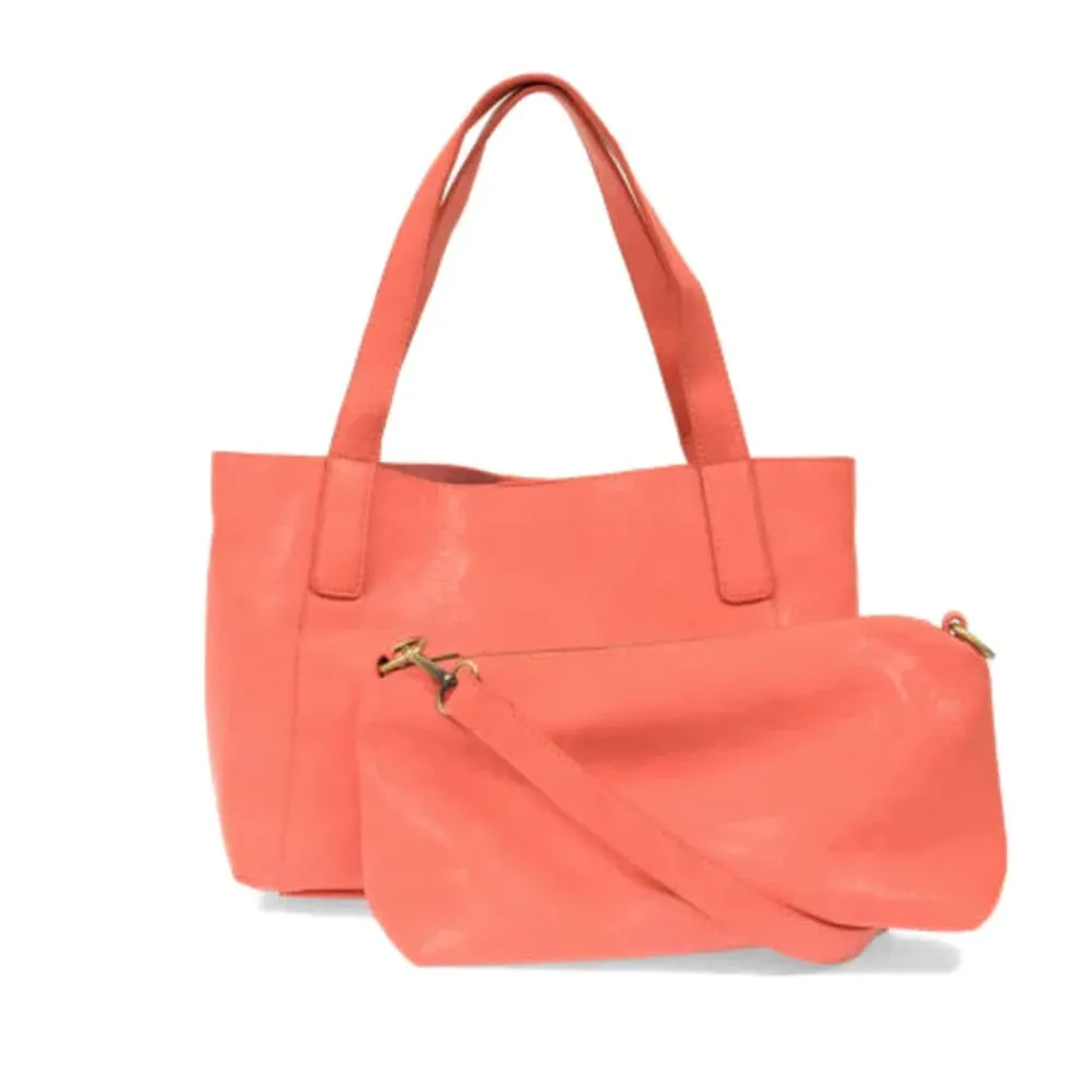 JOY LOTTIE MEDIUM TOTE CORAL