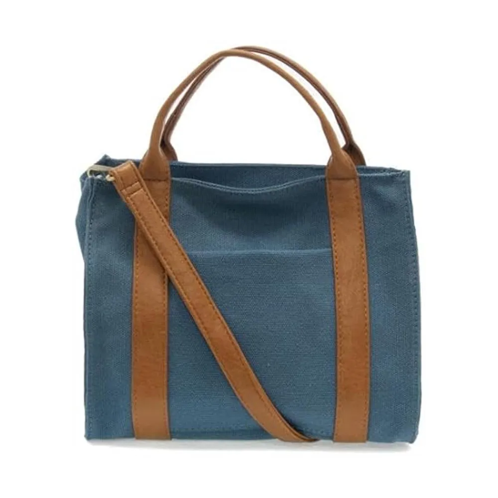 JOY SUSAN GWEN MEDIUM CANVAS TOTE COASTAL BLUE