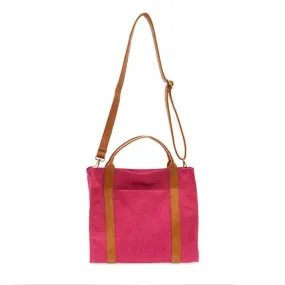 JOY SUSAN GWEN MEDIUM CANVAS TOTE MAGENTA