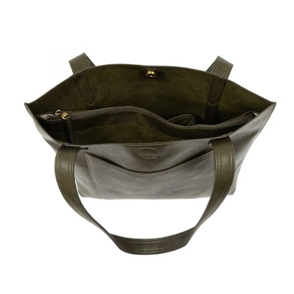 JOY TAYLOR TOTE DARK OLIVE