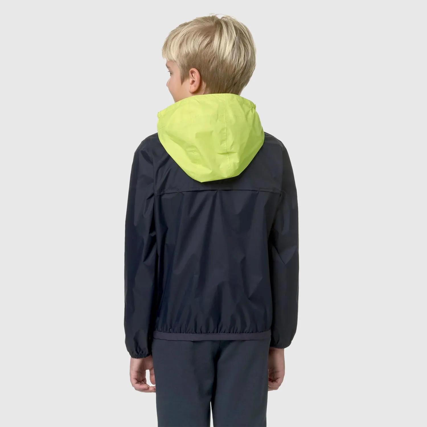 K-Way Unisex Blue And Green Waterproof Jacket