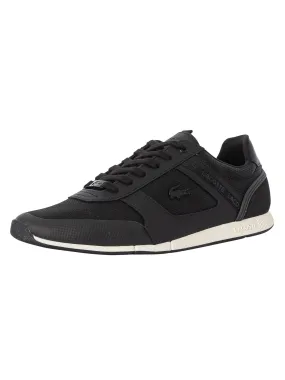 Lacoste Menerva 222 1 CMA Trainers - Black/White