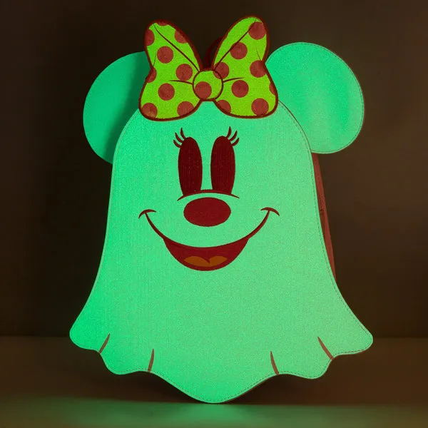 Loungefly x Disney Pastel Ghost Minnie Glow in the Dark Mini Backpack