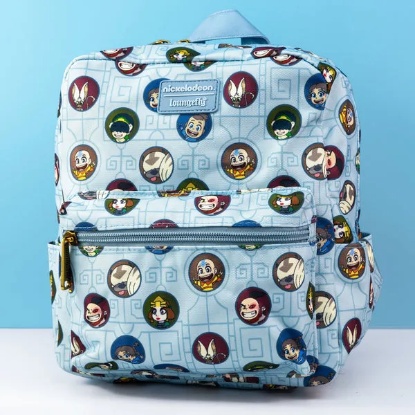 Loungefly x Nickelodeon Avatar: The Last Airbender AOP Nylon Square Mini Backpack