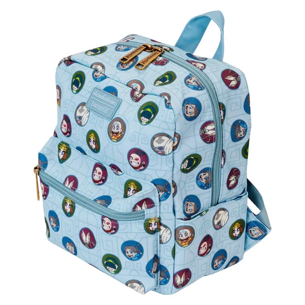 Loungefly x Nickelodeon Avatar: The Last Airbender AOP Nylon Square Mini Backpack