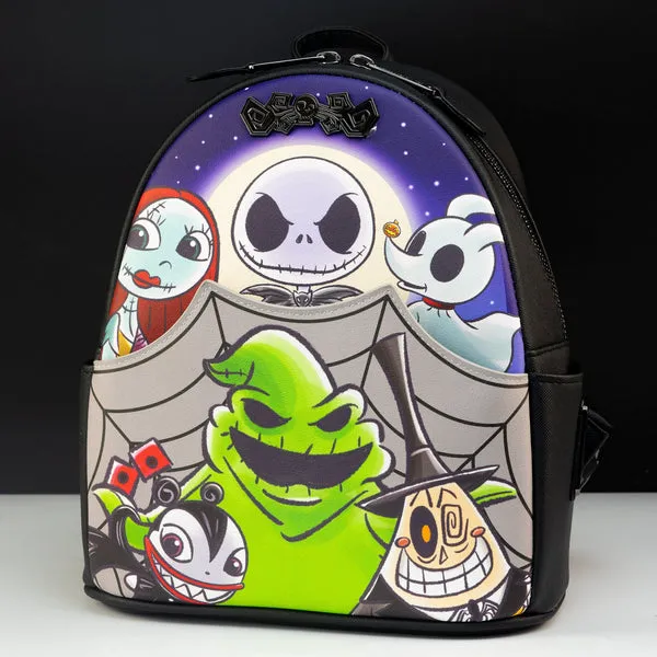 Loungefly x The Nightmare Before Christmas Chibi Ensemble Mini Backpack