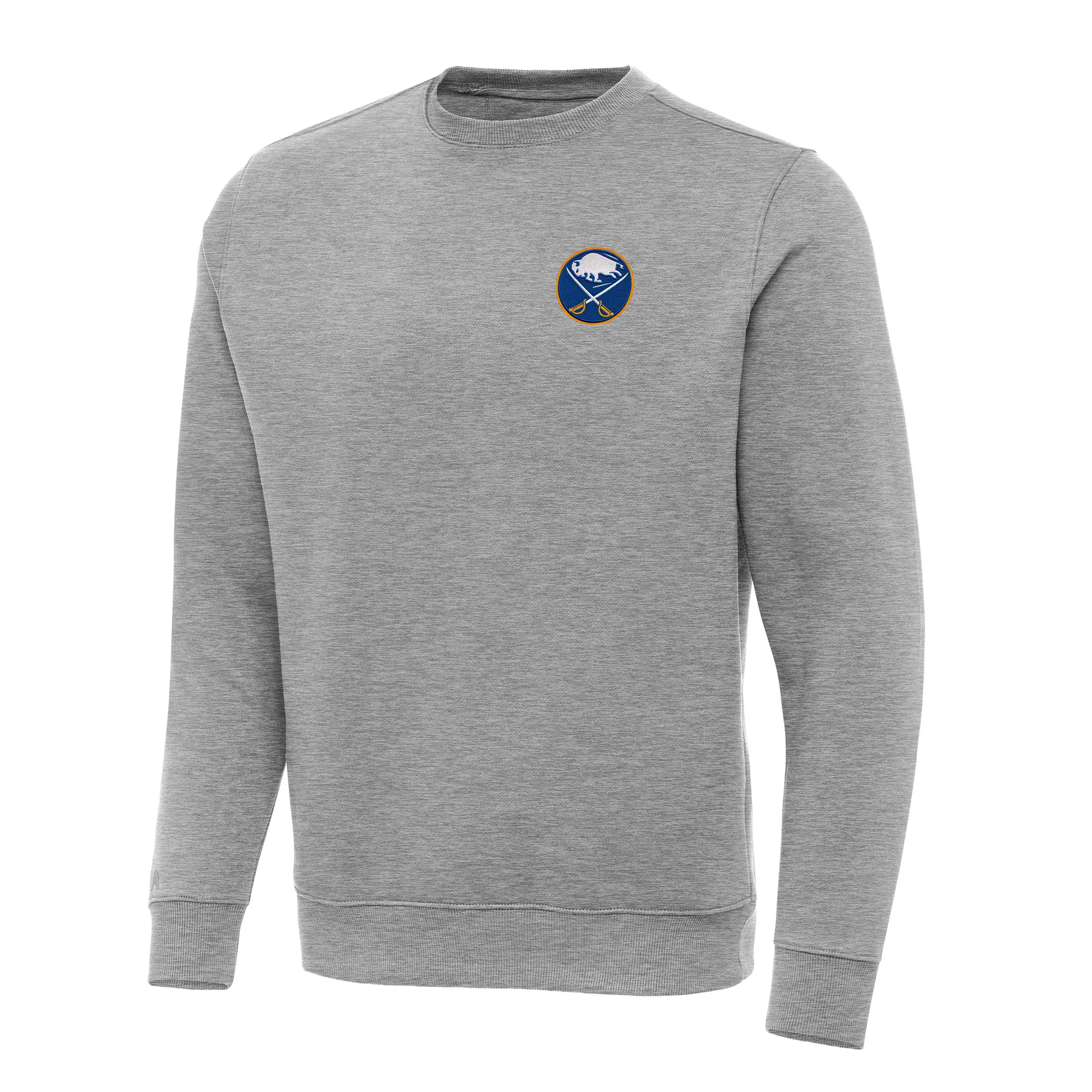 Men's Buffalo Sabres Antigua Heather Gray Big & Tall Victory Pullover Sweatshirt